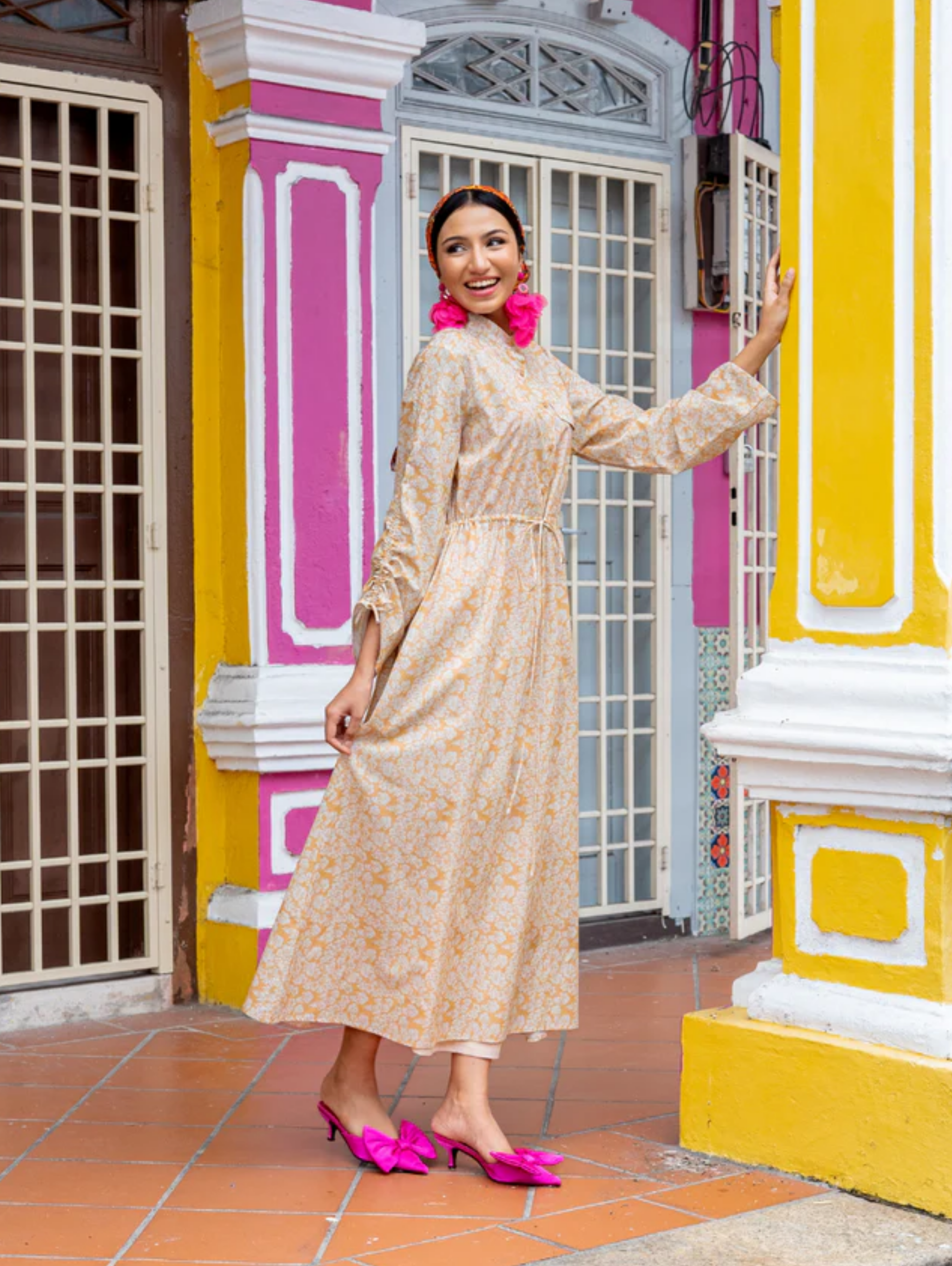 (DEFECT ITEM) Thea Dress - Yellow
