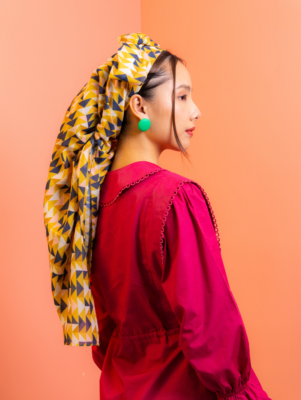 Square Scarf - Hickory Leaf