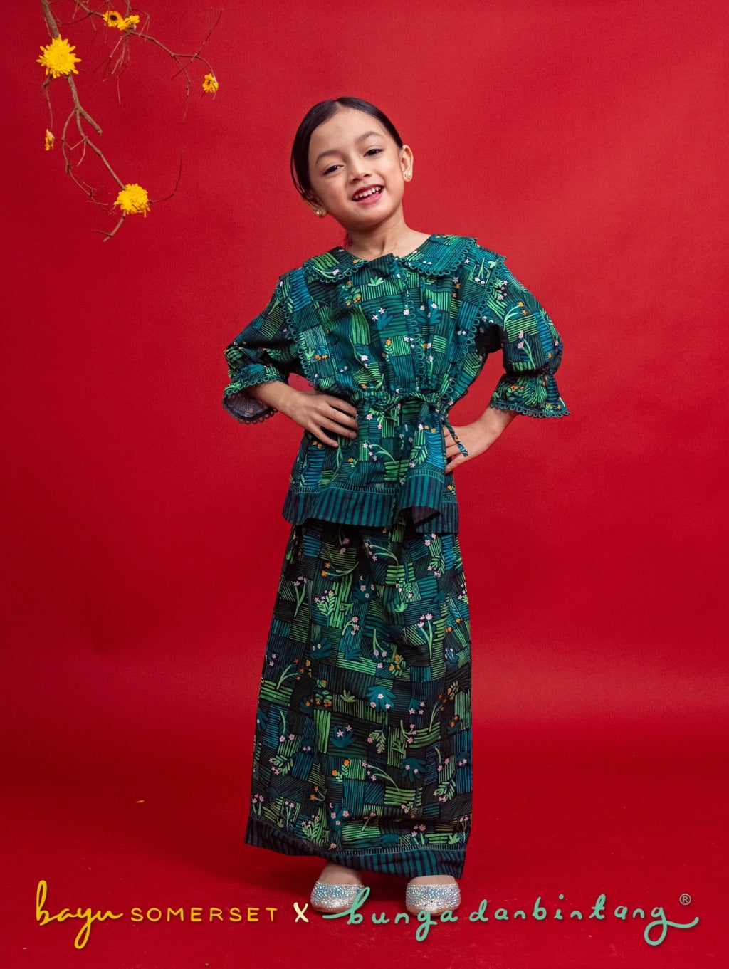 KIDS Tallulah Set in Kasih Black