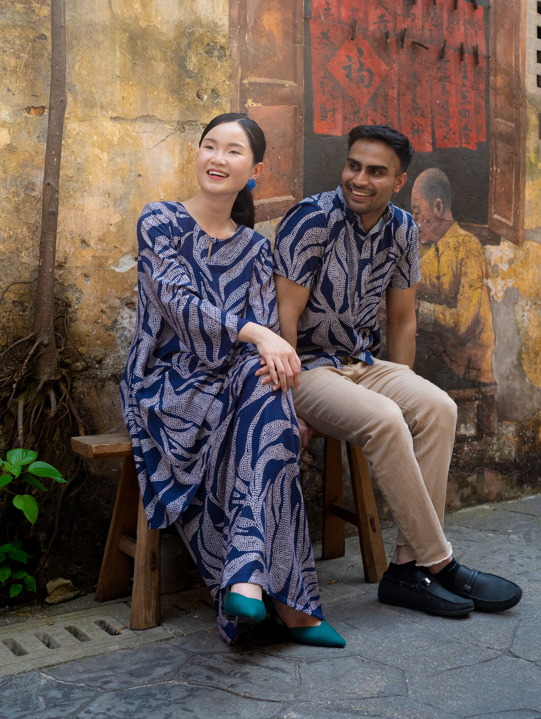Merdu Midi Kurung - Bud in Blue