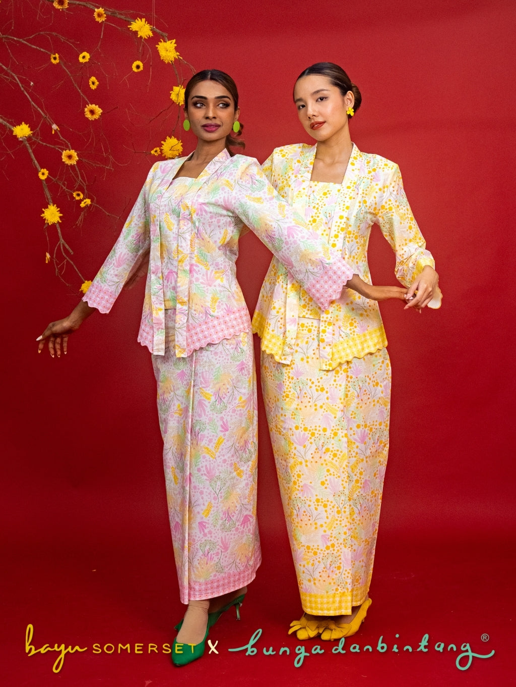 Agnes Kotabaru Kebaya in Murni Orange