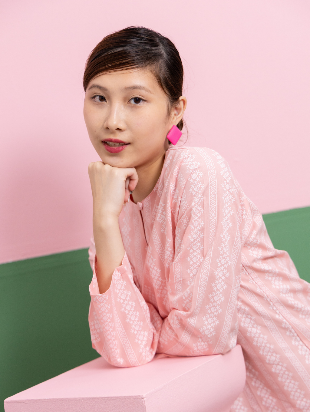 Mandisa Kurung in Pink