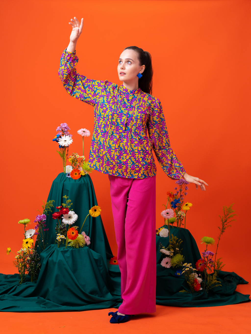 Misty Blouse - Eulalia Blue