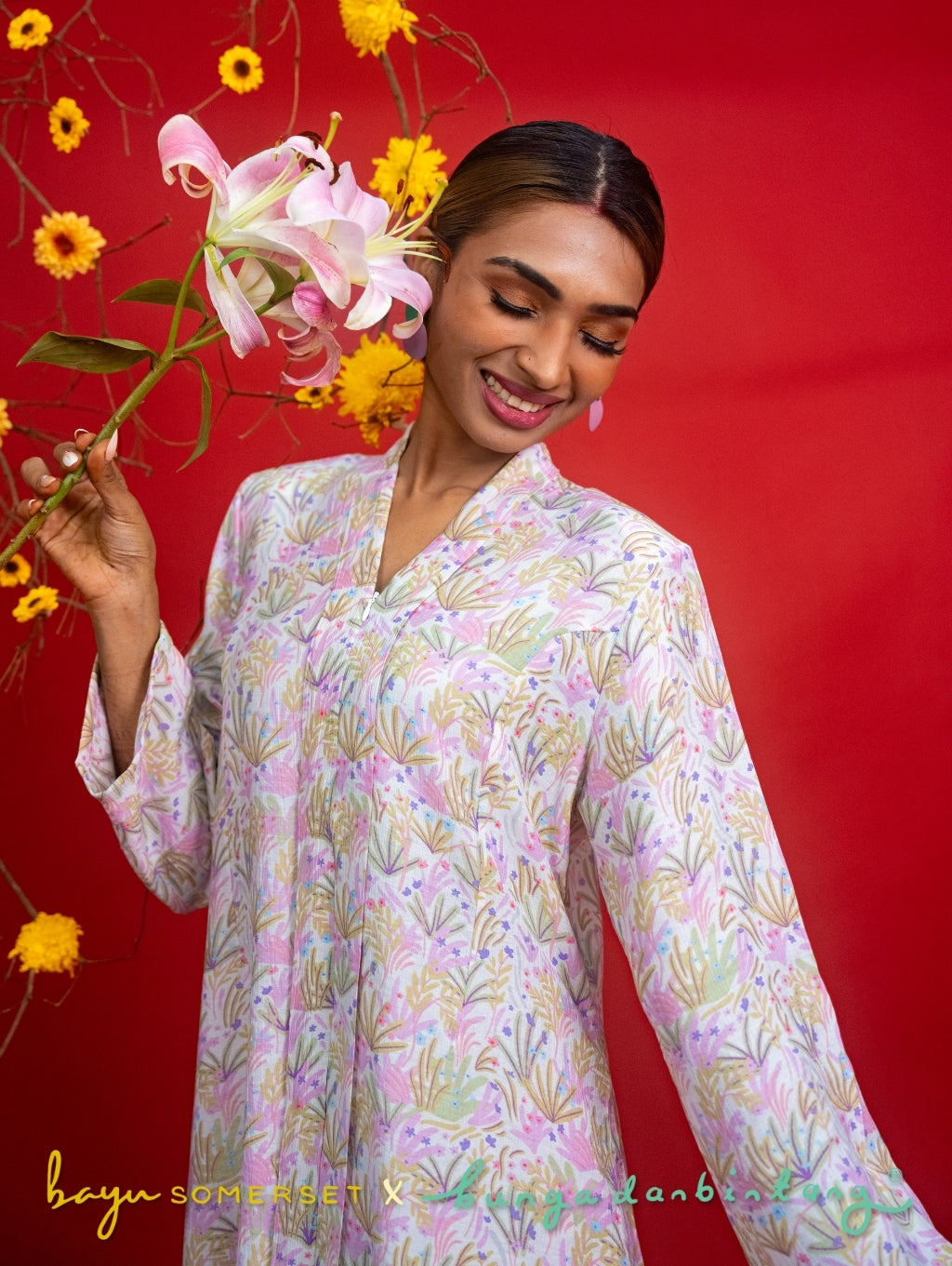 Rosa Maxi Kebaya in Indah Lilac
