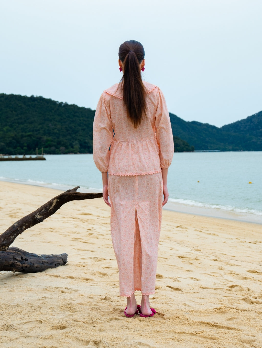 (DEFECT ITEM) Tallulah Set in Sandy Pink