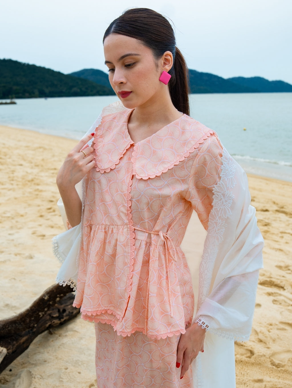 (DEFECT ITEM) Tallulah Set in Sandy Pink