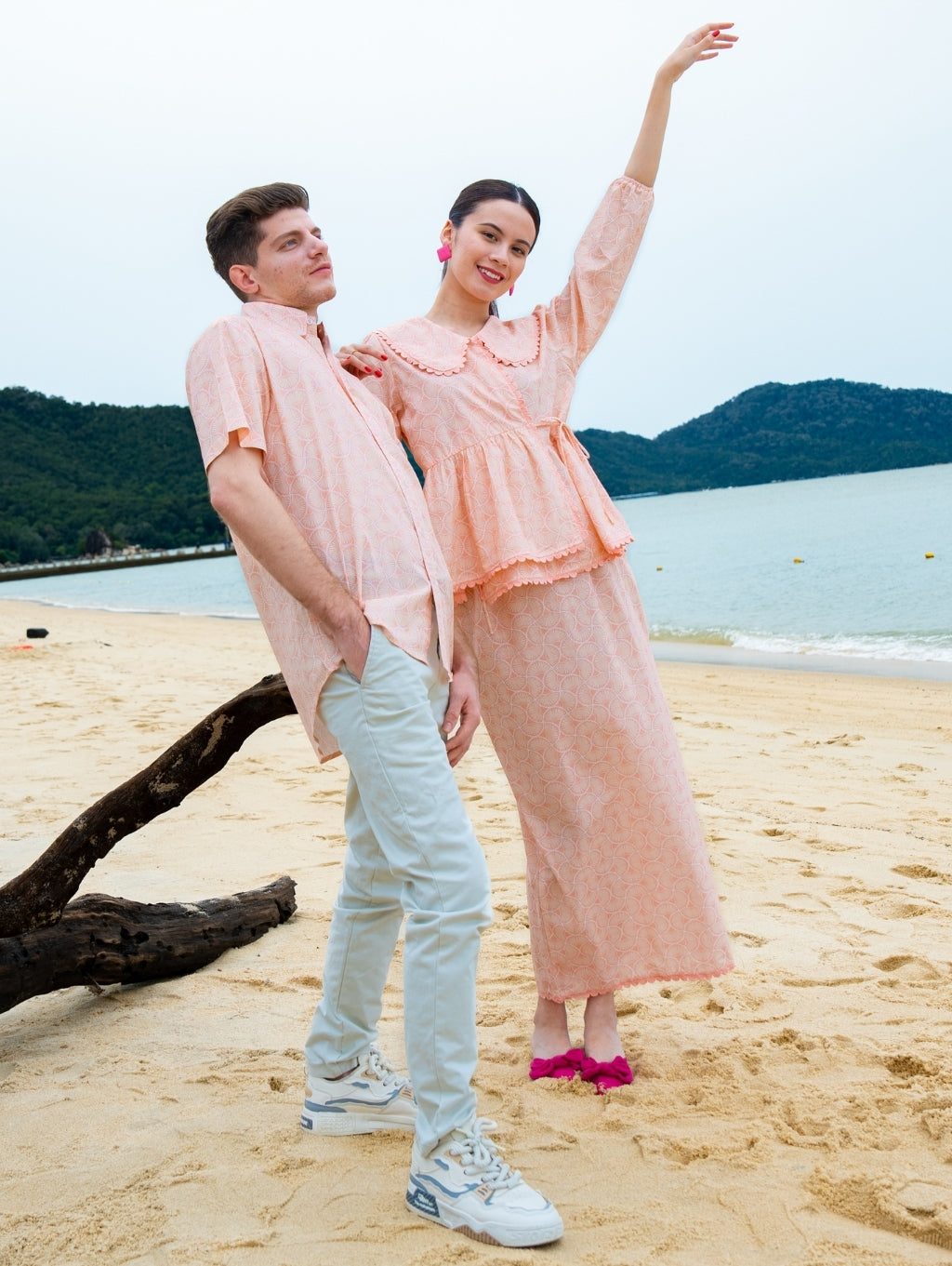 (DEFECT ITEM) Tallulah Set in Sandy Pink