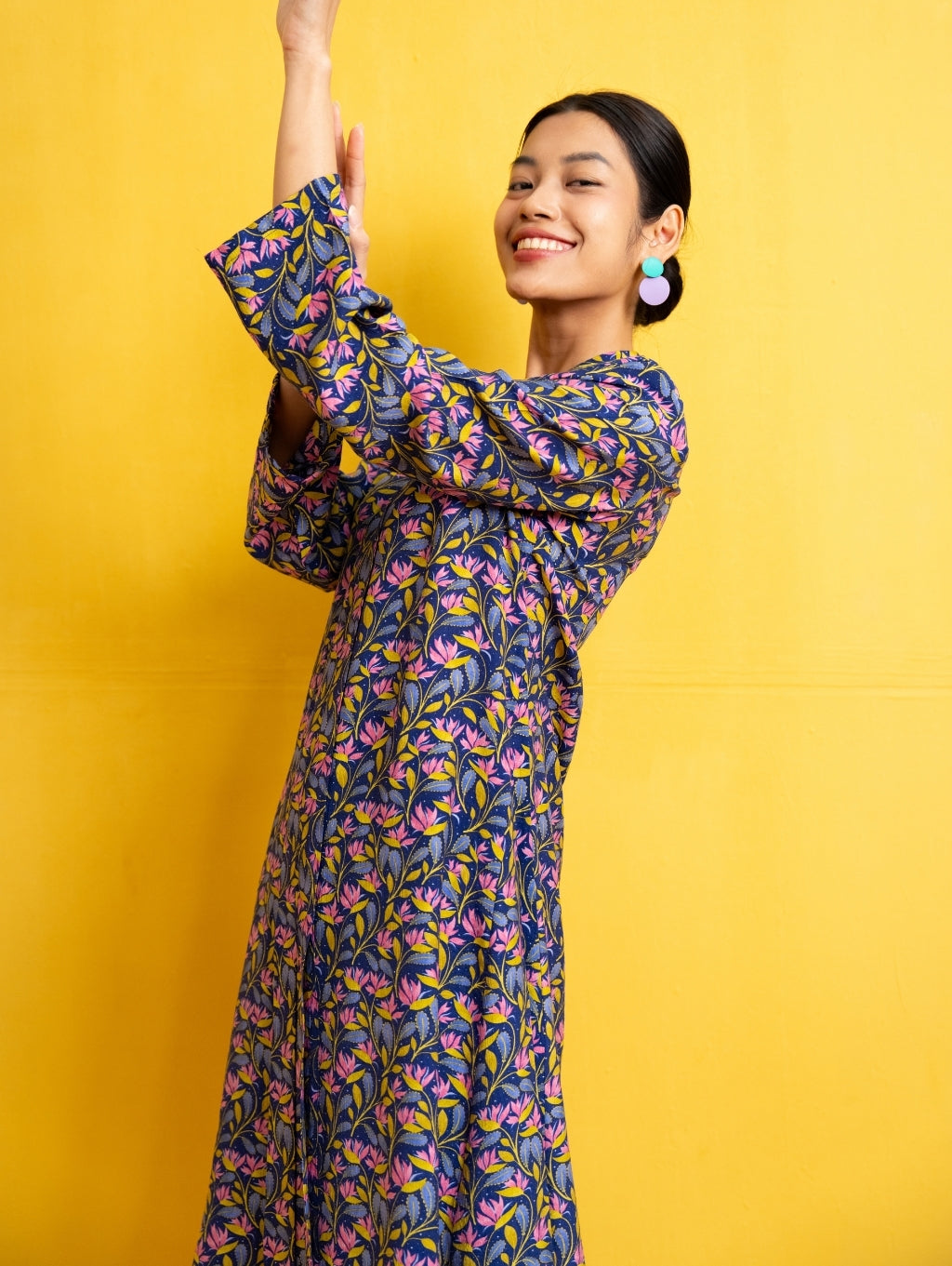 Rosa Maxi Kebaya - Marlowe Blue