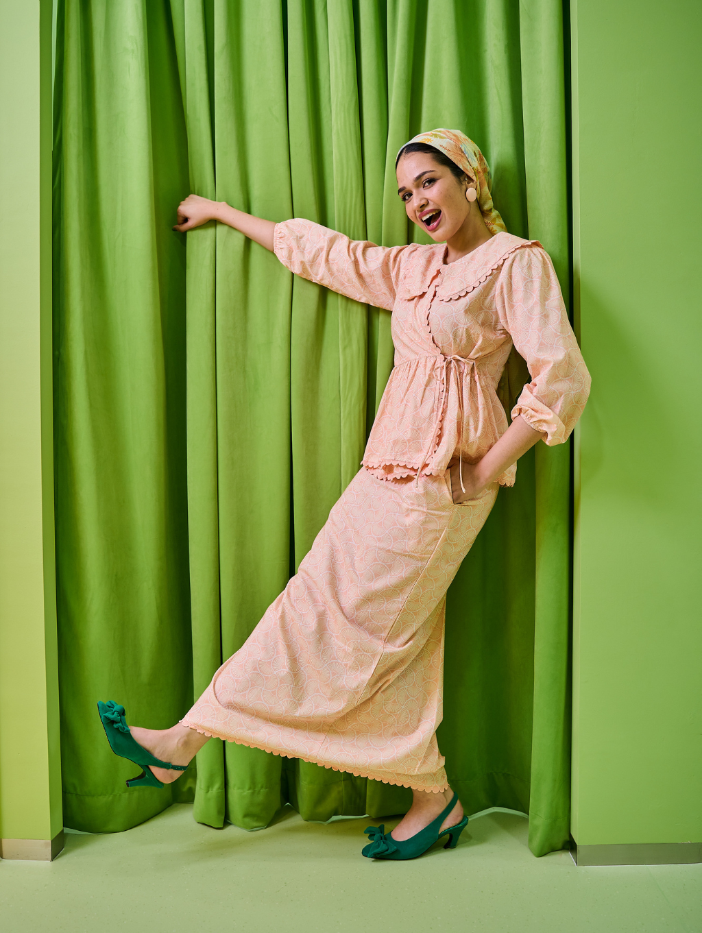 (DEFECT ITEM) Tallulah Set in Sandy Pink