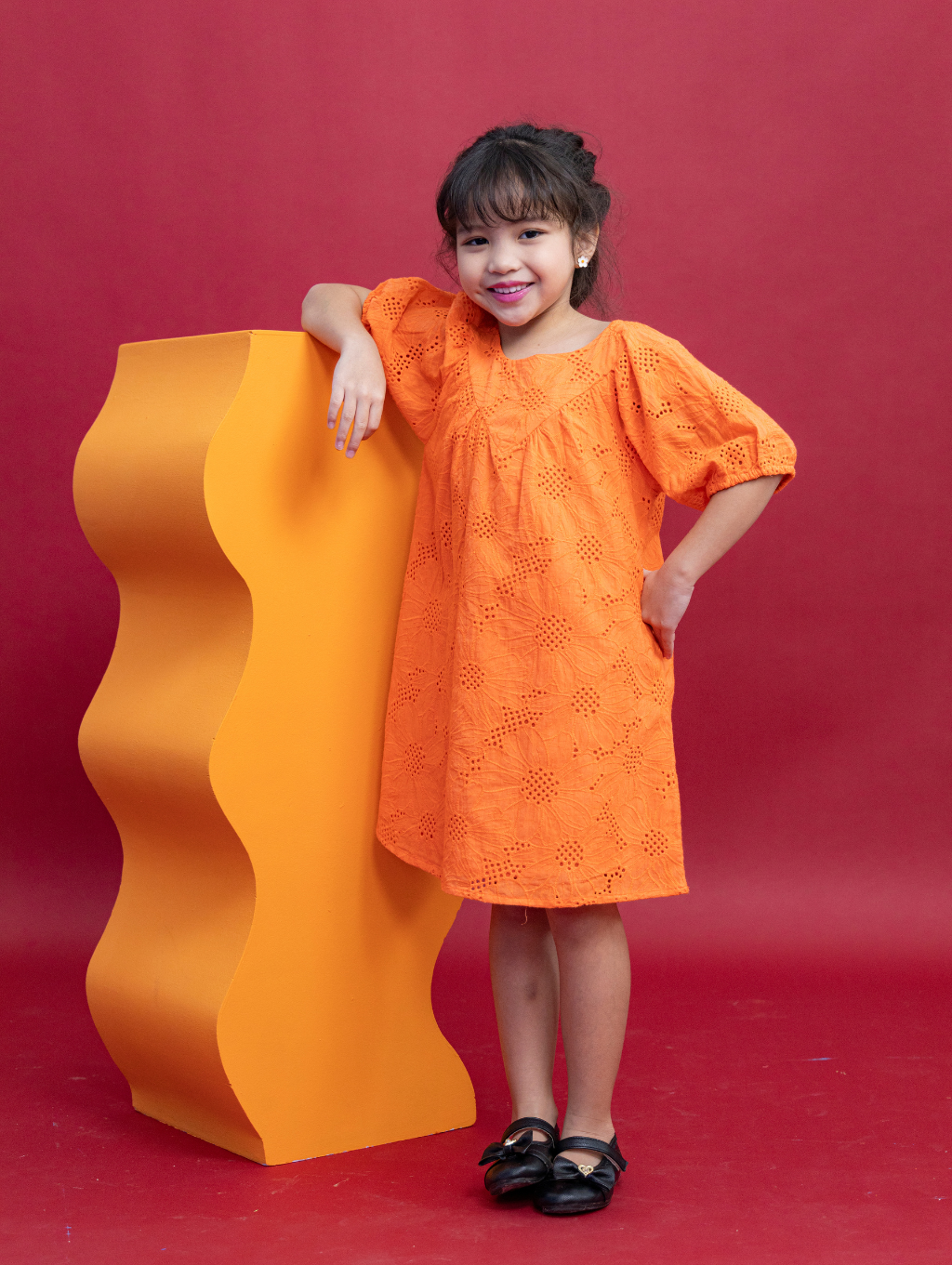 KIDS Jessie Dress - Orange