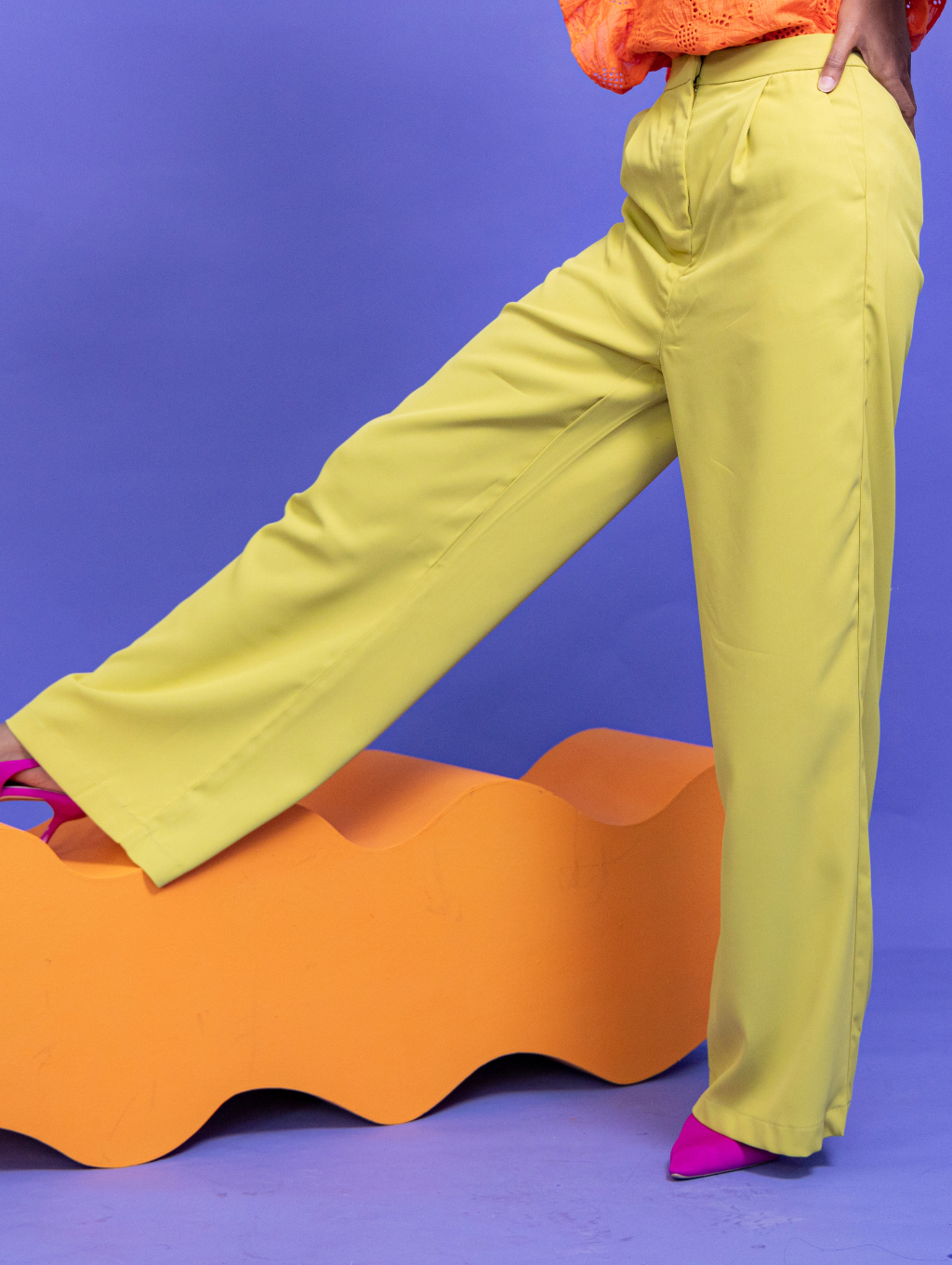 Ruby Trousers - Lime Green