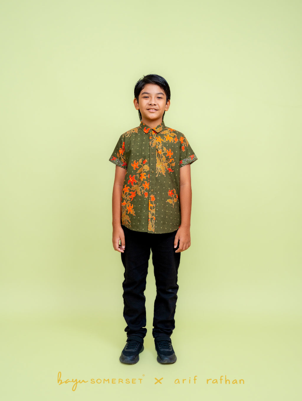 KIDS Basil Shirt - Kelumpang Hijau