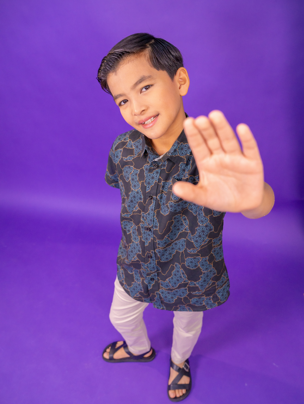 KIDS Basil Shirt - Blaze Black