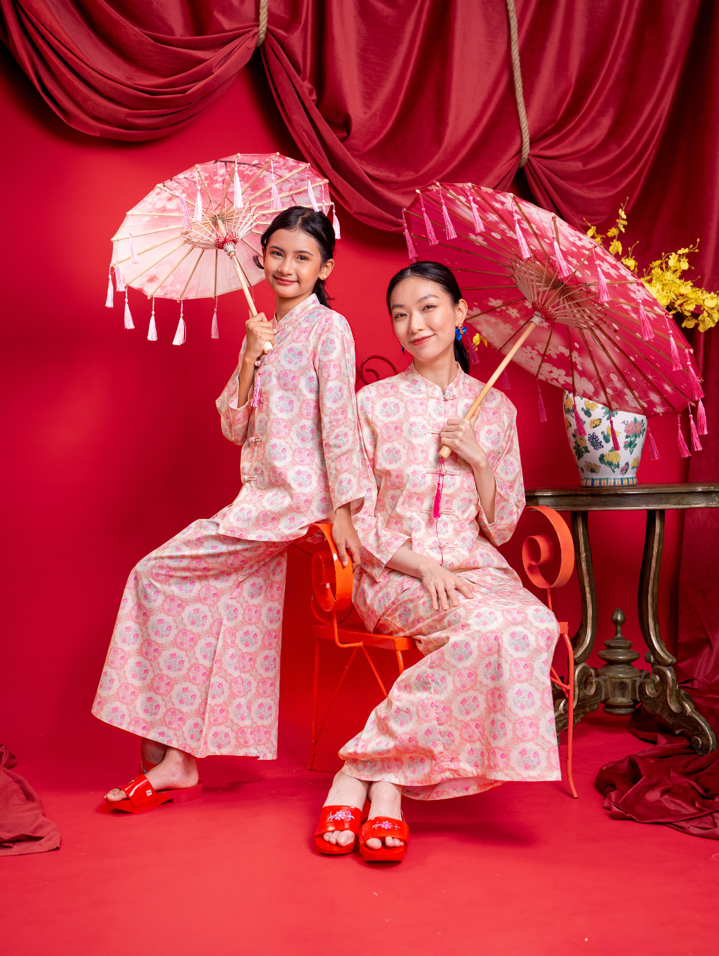 Mandarin Kurung - Gui Peach