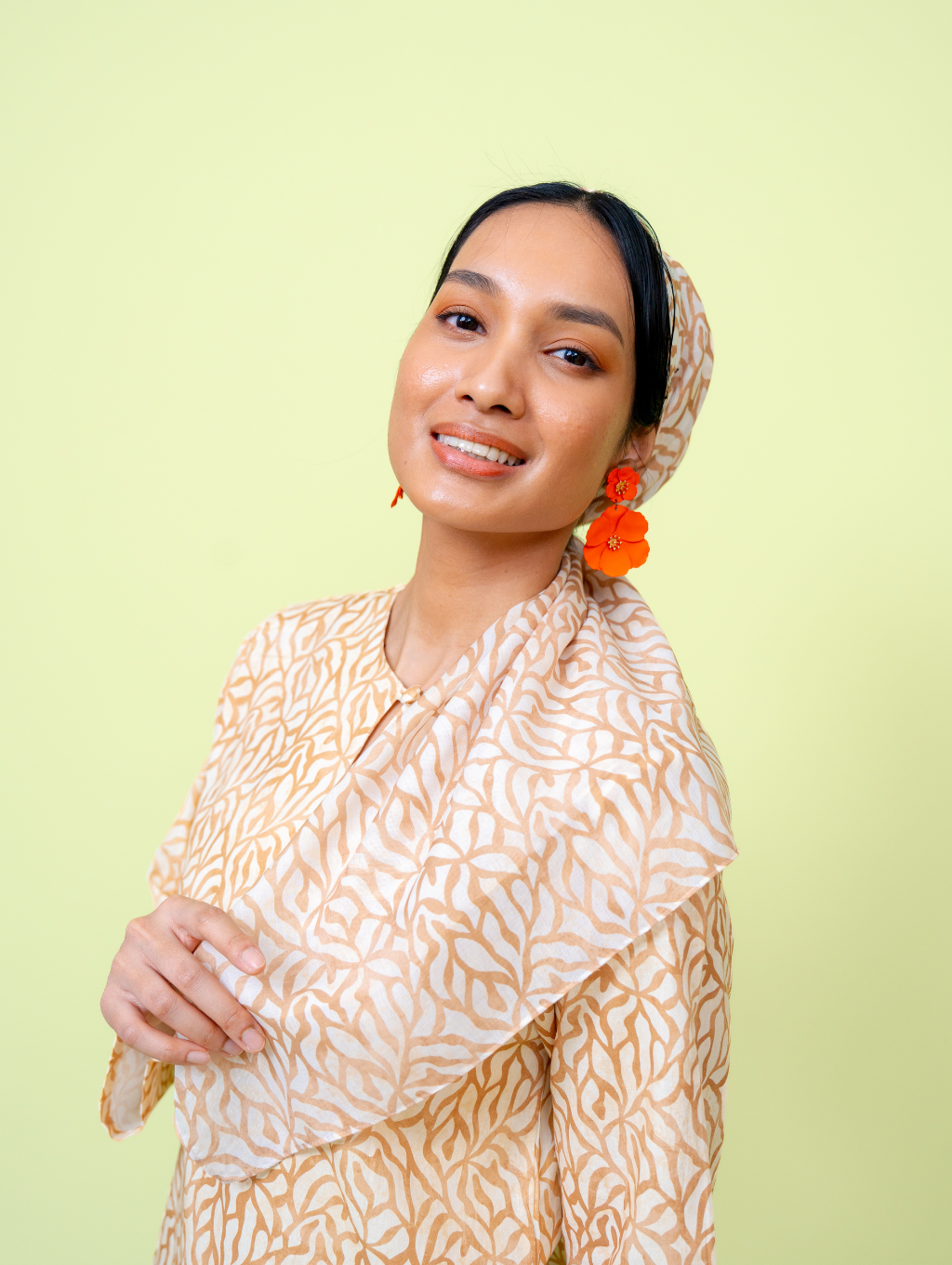 Square Scarf - Grain Cream