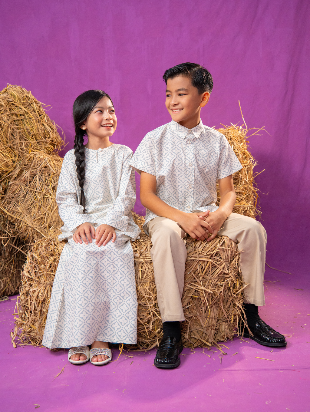 KIDS Basil Shirt - Natura Cream