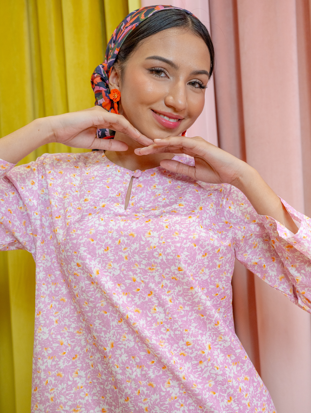 (DEFECT ITEM) Clara Kurung in Pink