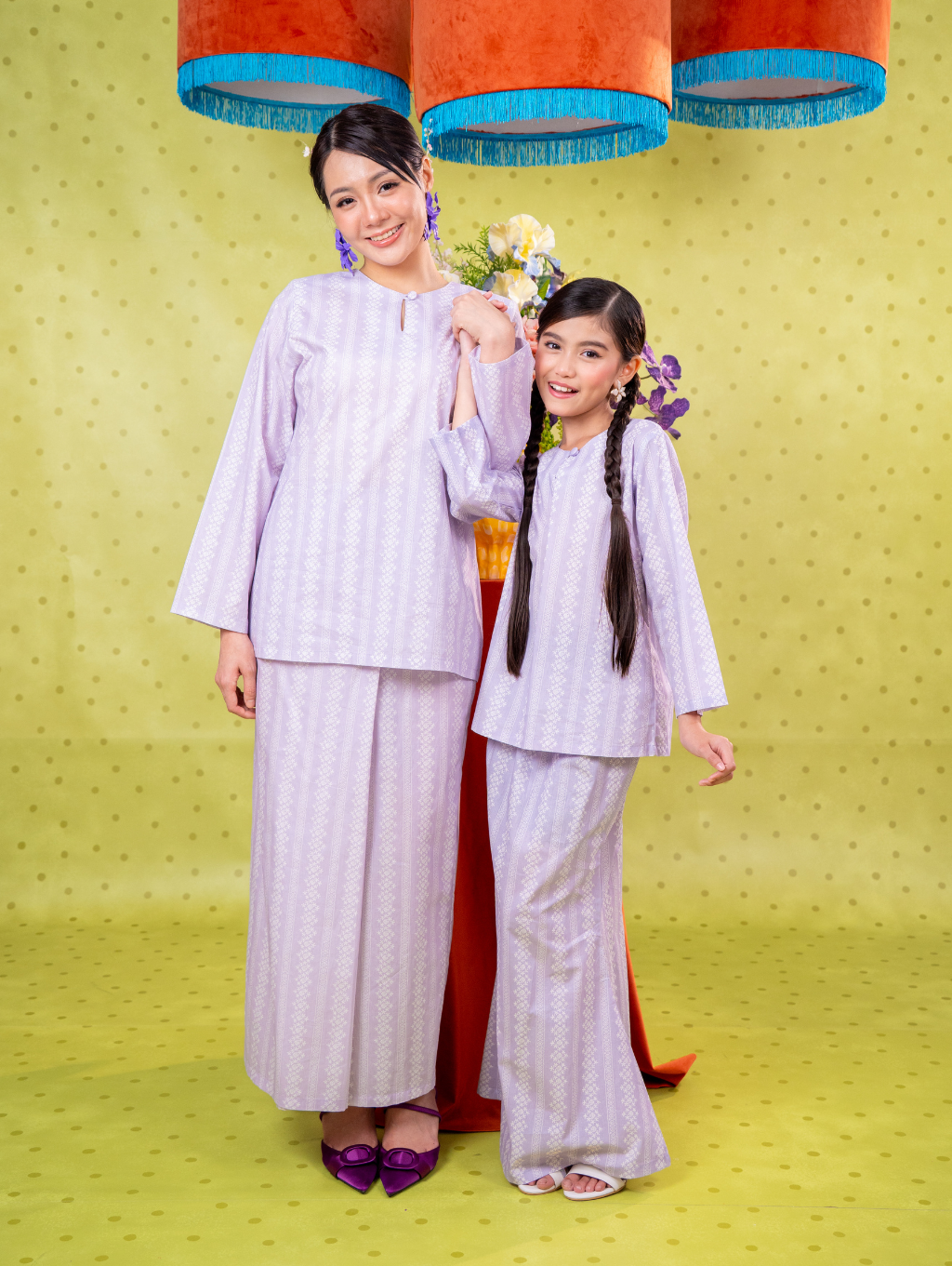 Mandisa Kurung in Purple