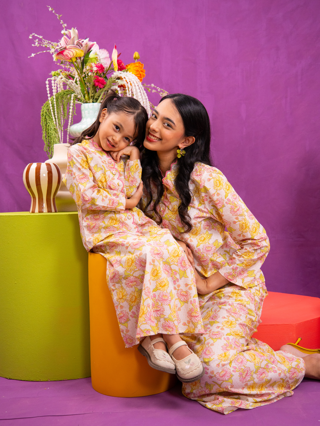 Noura Scalloped Kurung - Juwita