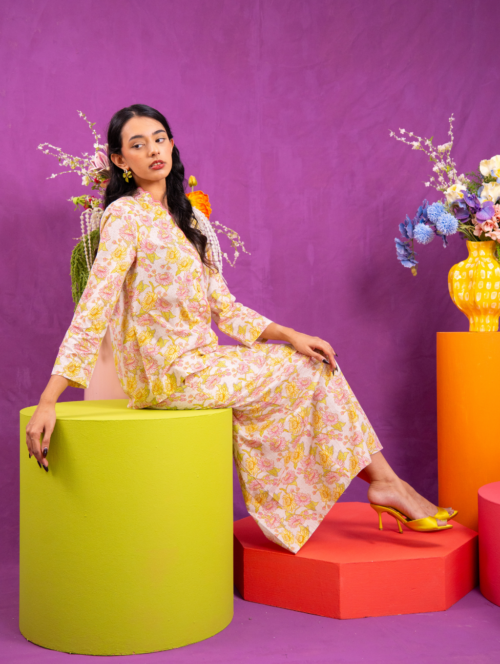 Noura Scalloped Kurung - Juwita