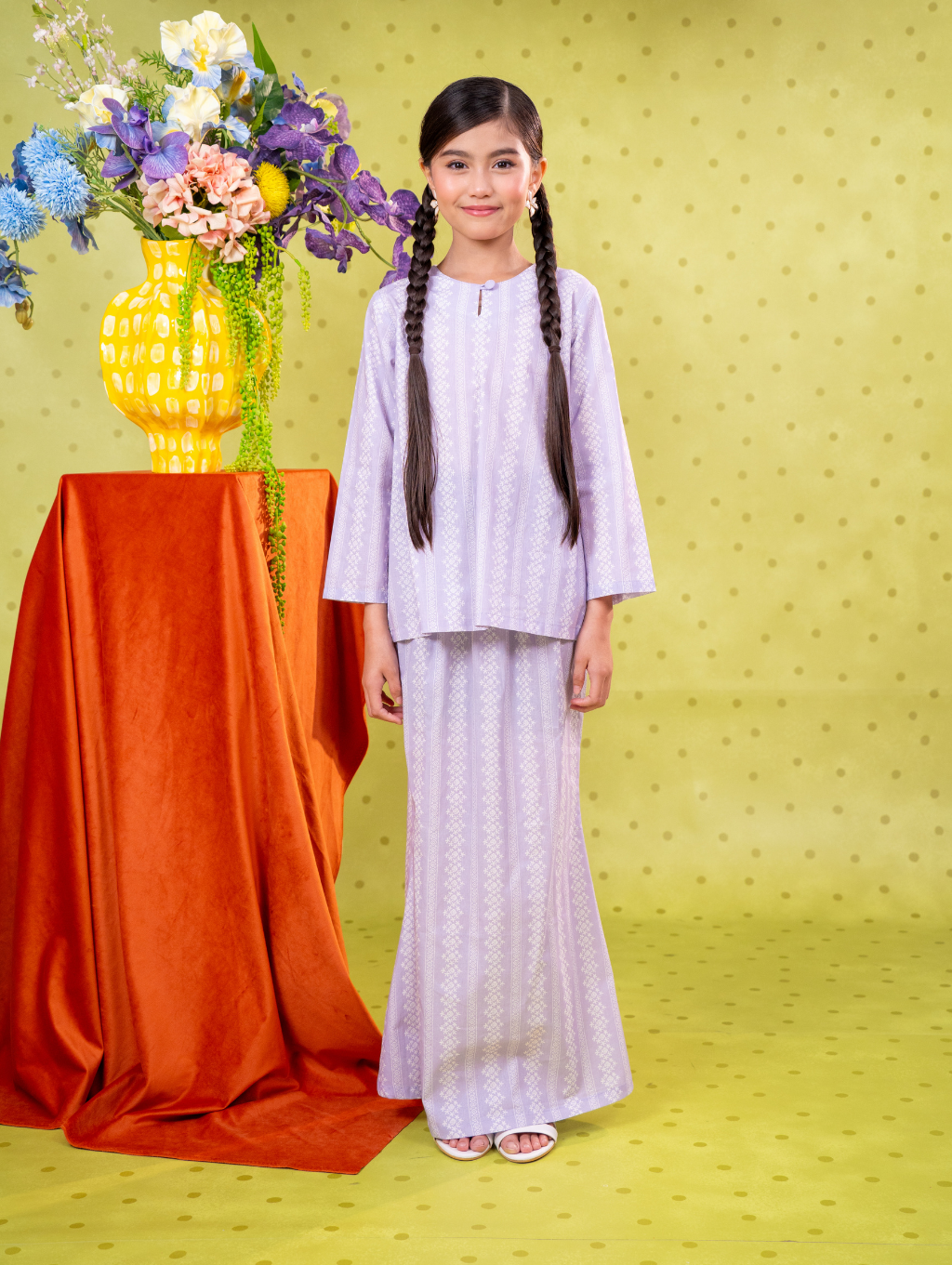 KIDS Mandisa Kurung in Purple