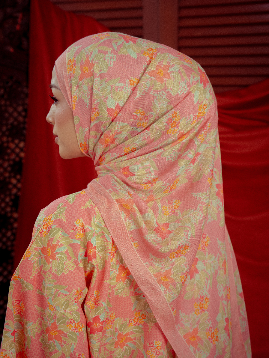 Lana Modal Shawl - Warisan Merah Jambu