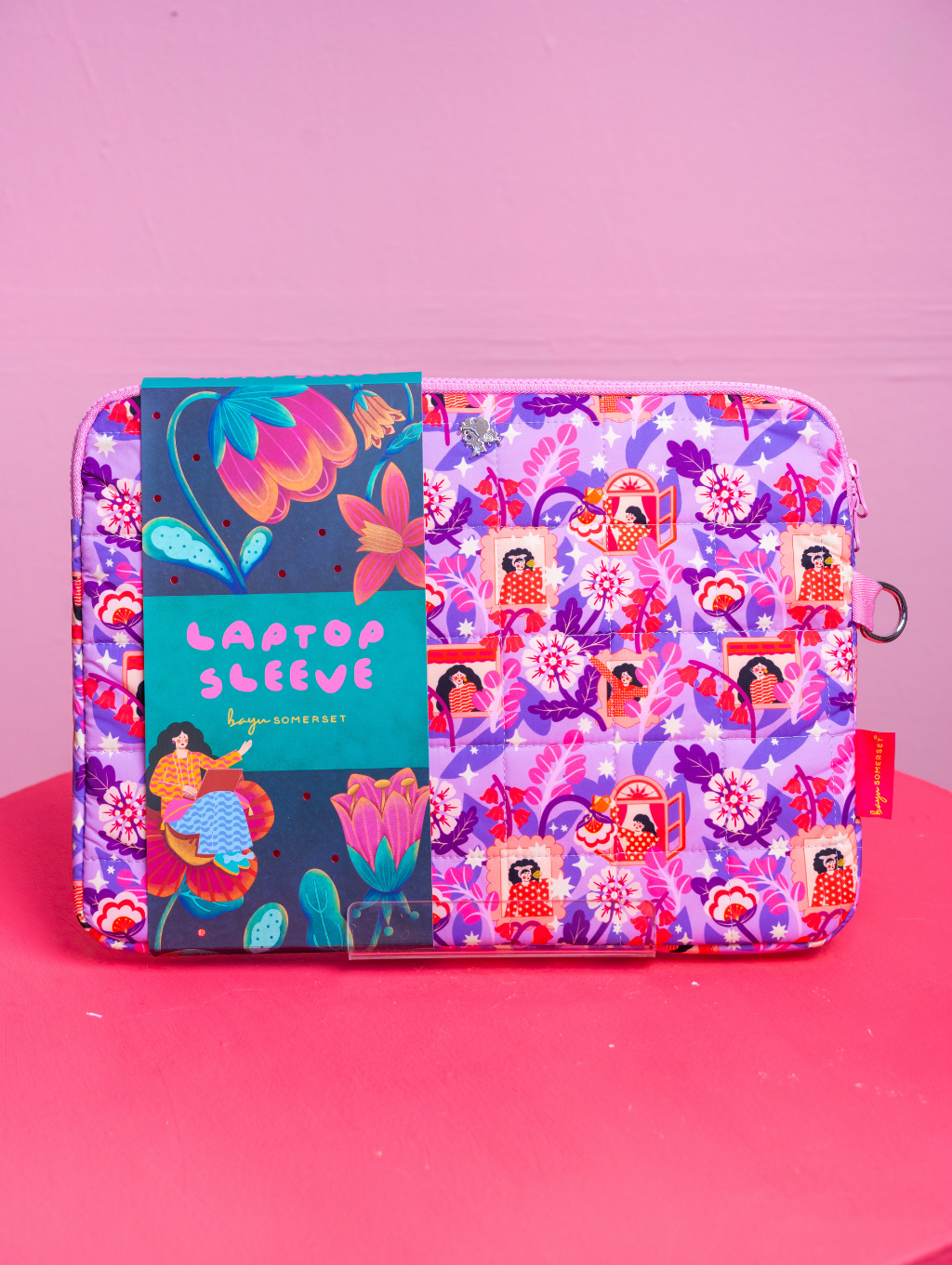 Molly Laptop Sleeve - Tropical Feast Purple