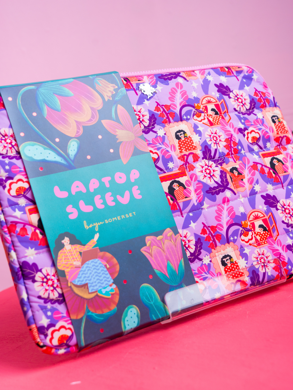 Molly Laptop Sleeve - Tropical Feast Purple