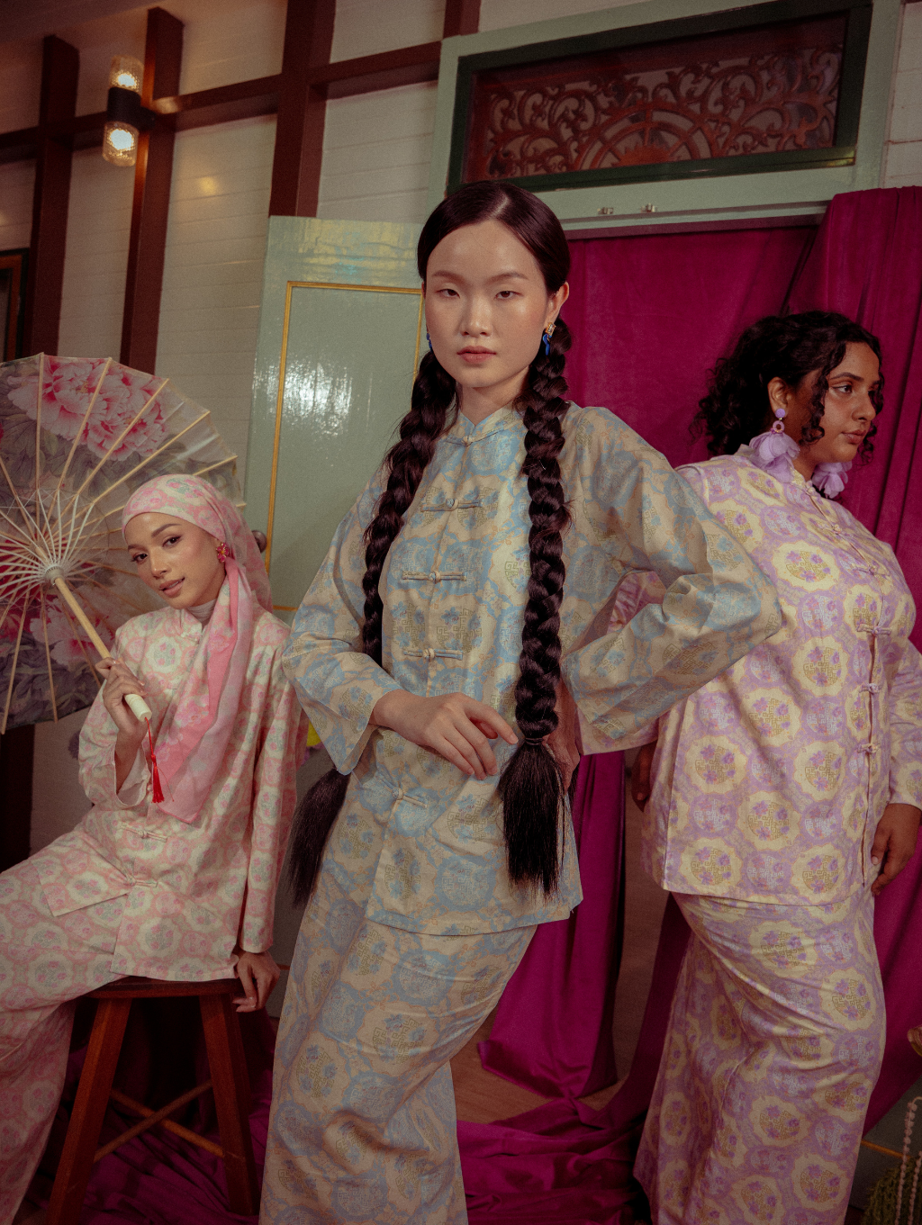 Mandarin Kurung - Gui Blue