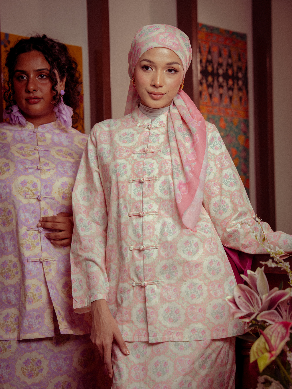 Mandarin Kurung - Gui Peach