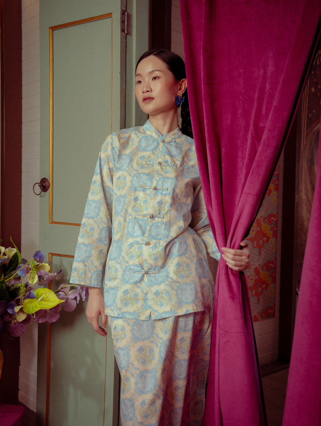 Mandarin Kurung - Gui Blue