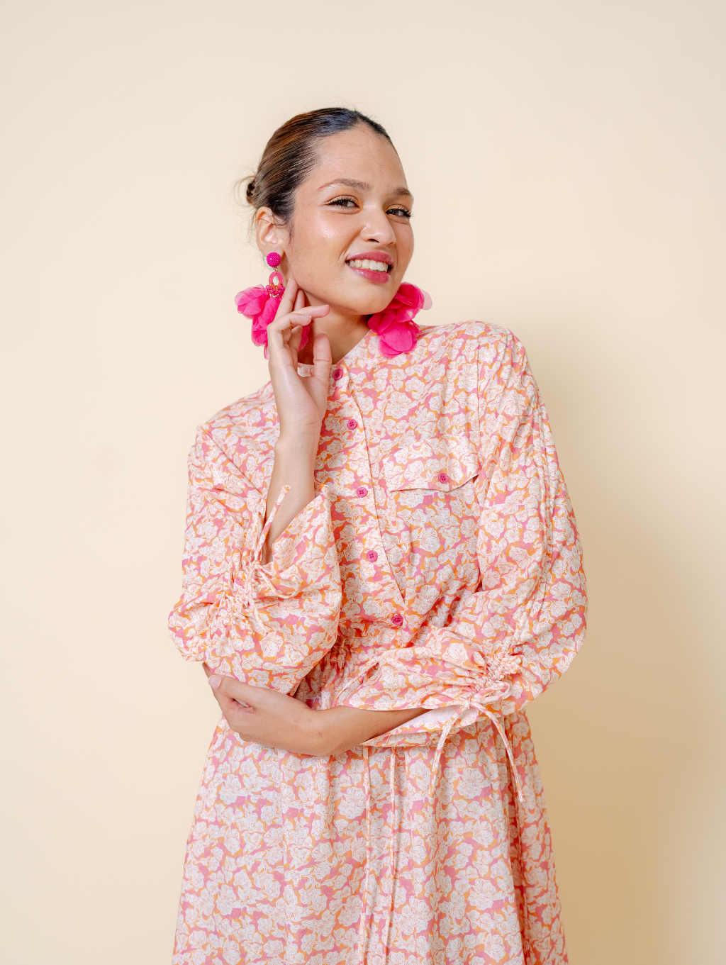 (DEFECT ITEM) Thea Dress - Pink