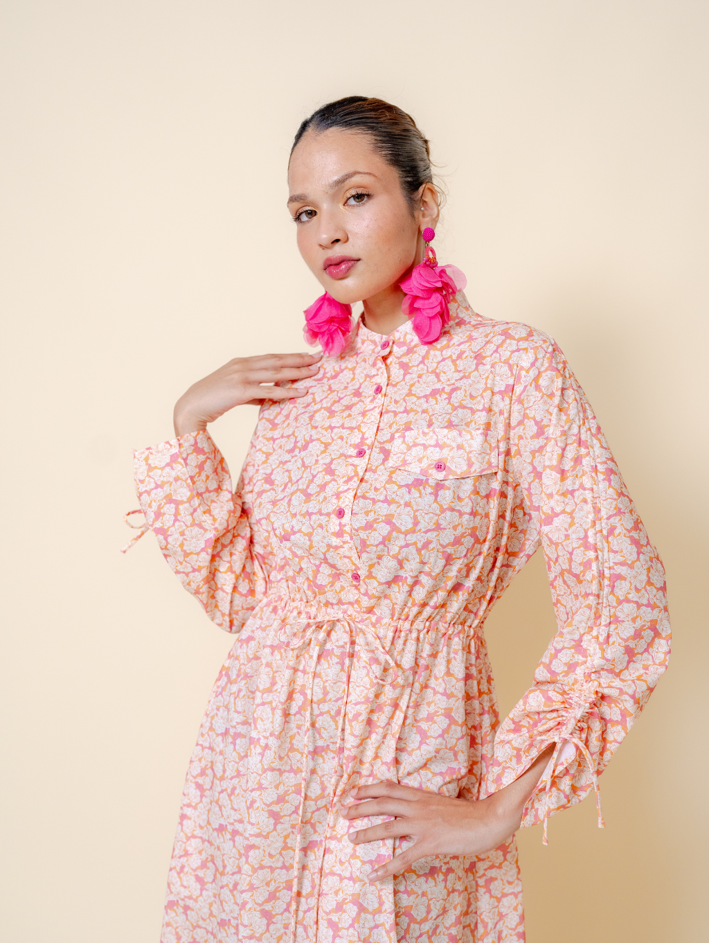 (DEFECT ITEM) Thea Dress - Pink