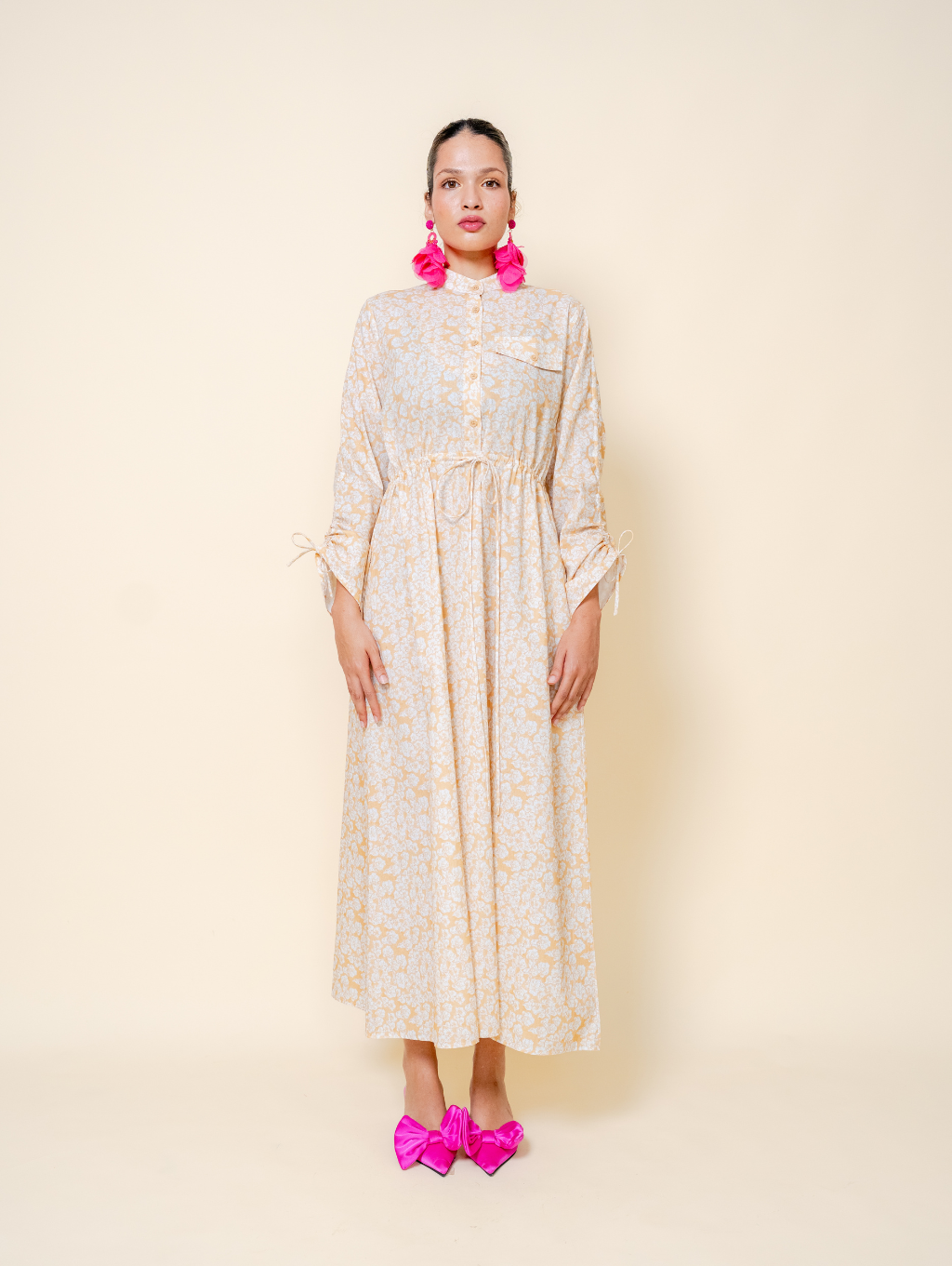 (DEFECT ITEM) Thea Dress - Yellow
