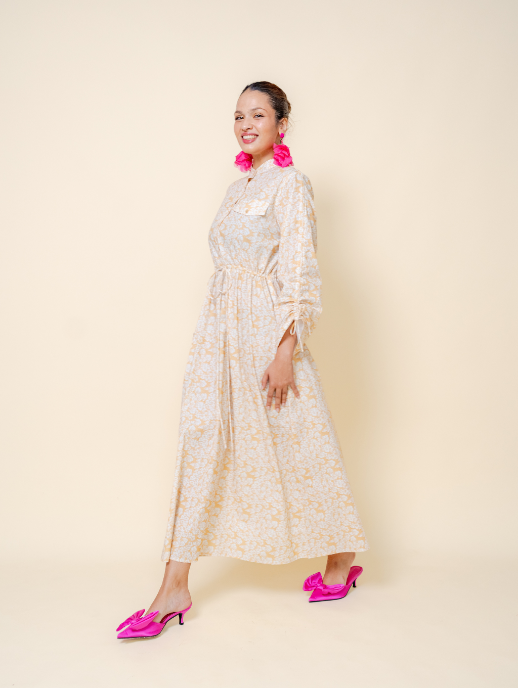 (DEFECT ITEM) Thea Dress - Yellow
