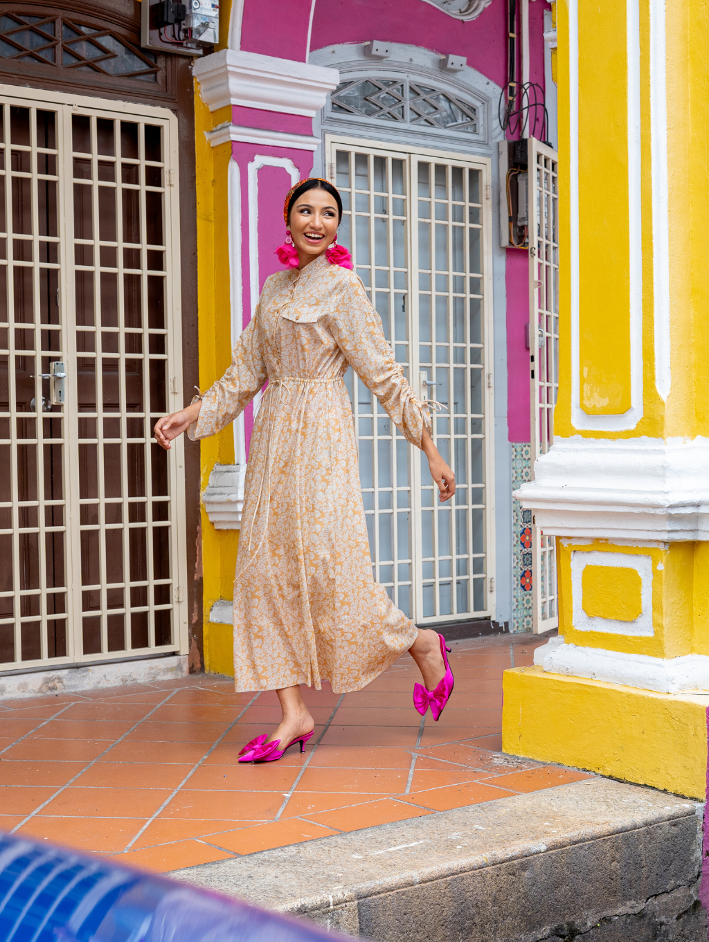 (DEFECT ITEM) Thea Dress - Yellow