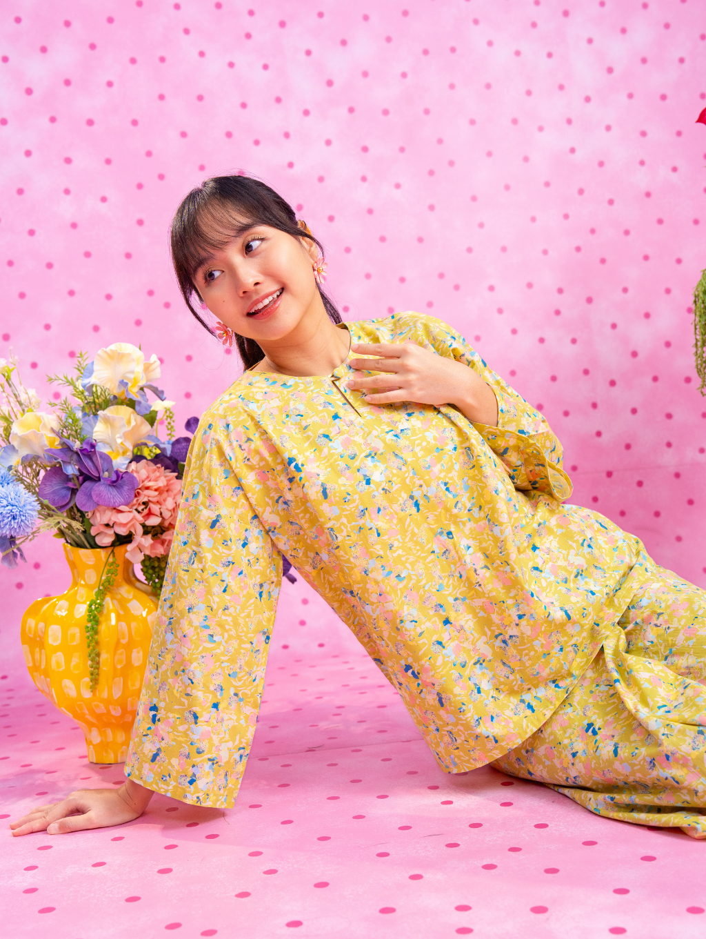 Tilly Oversized Kurung - Seafoam Green