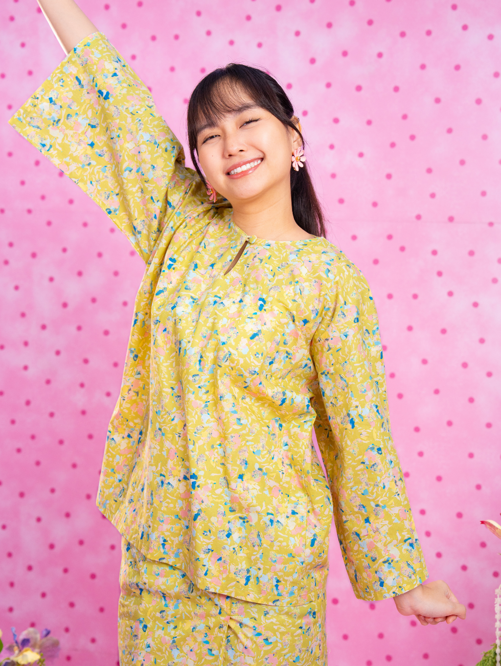 Tilly Oversized Kurung - Seafoam Green