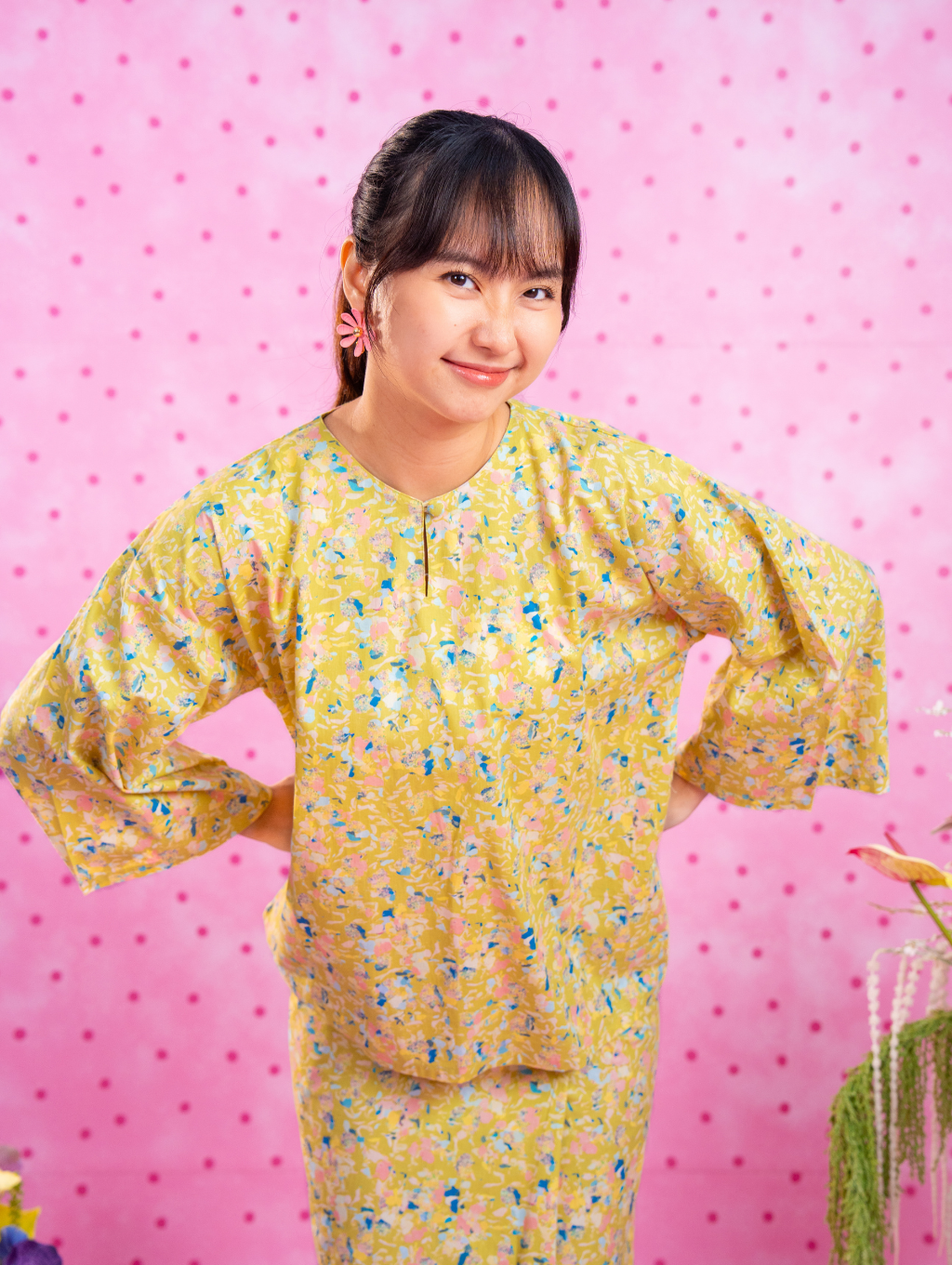 Tilly Oversized Kurung - Seafoam Green