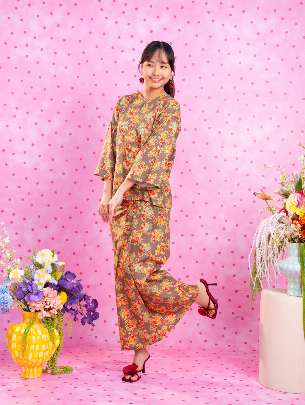 Tilly Oversized Kurung - Meadow