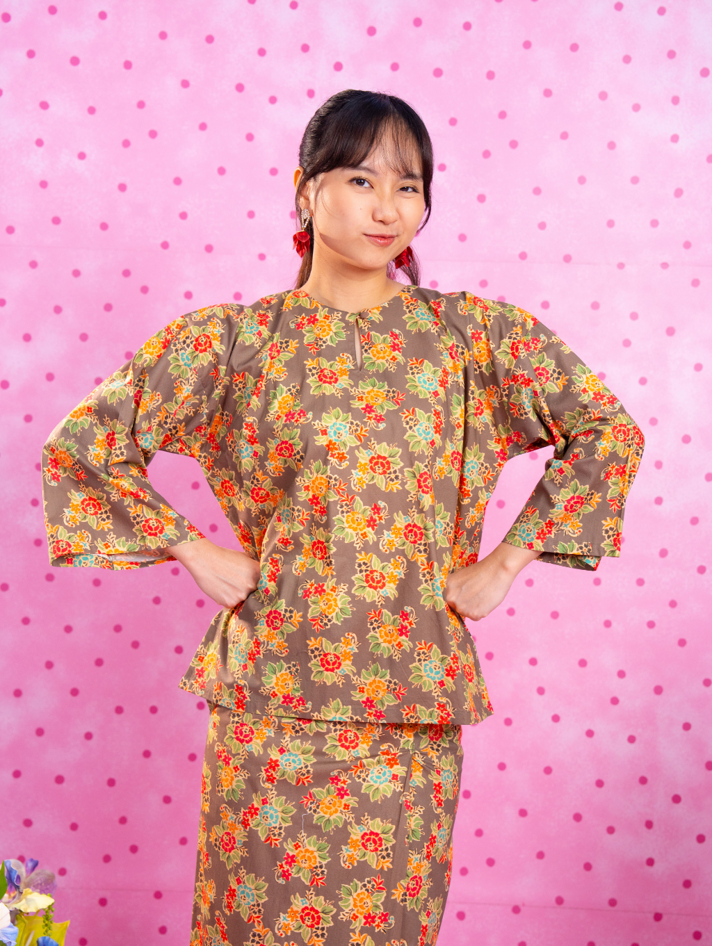Tilly Oversized Kurung - Meadow