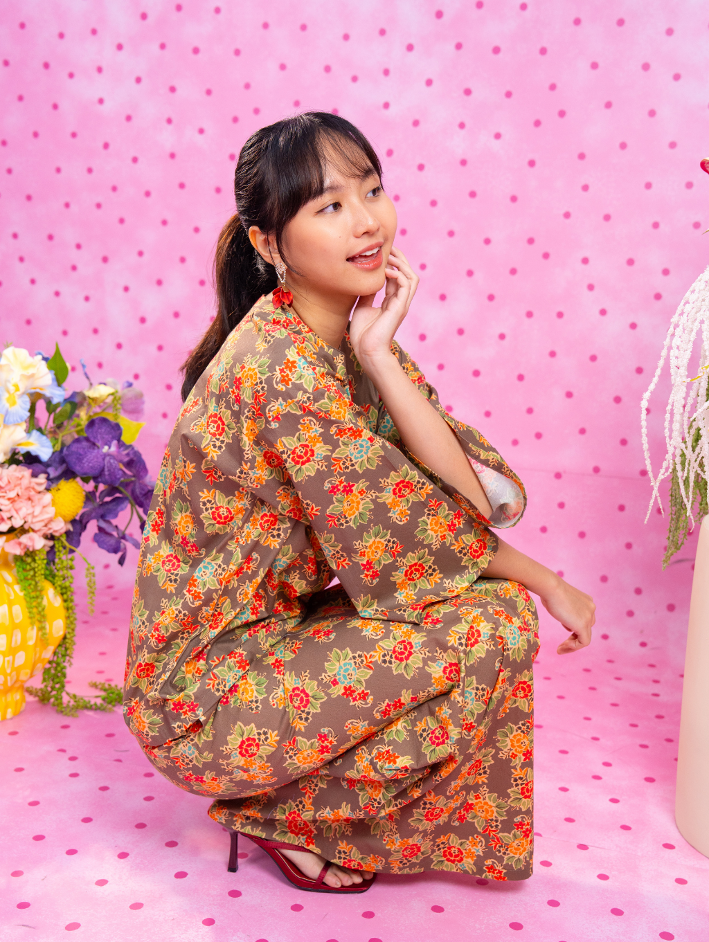 Tilly Oversized Kurung - Meadow