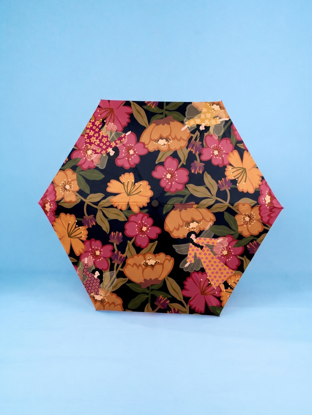 Molly Umbrella - Black Peony