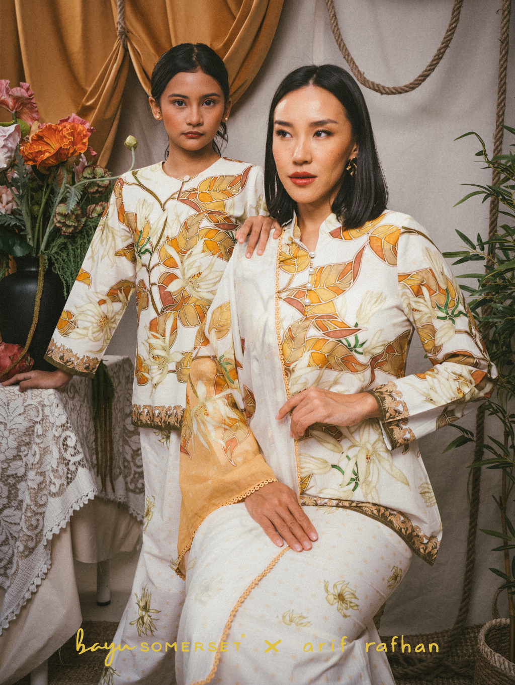 Inara Kurung - Cempaka Puteh (with shawl)