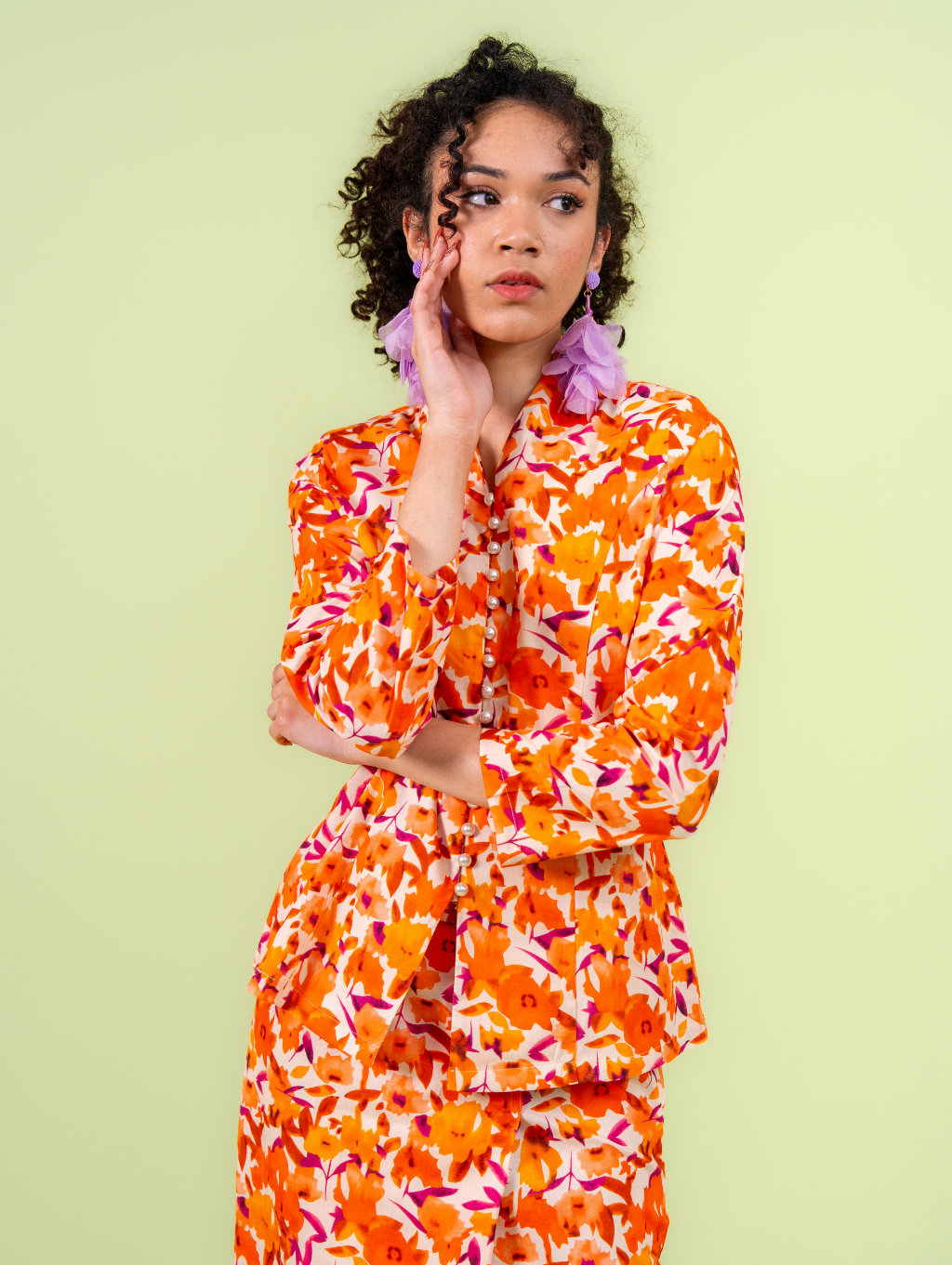 Melour Kebaya - Yara Orange