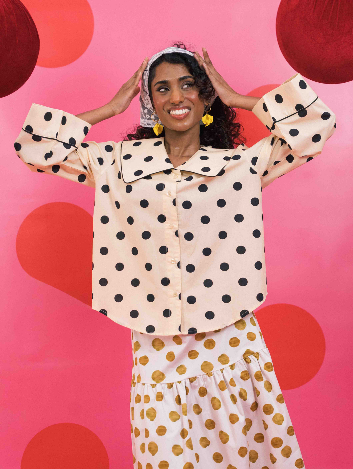 Poppy Top - Ponto Cream