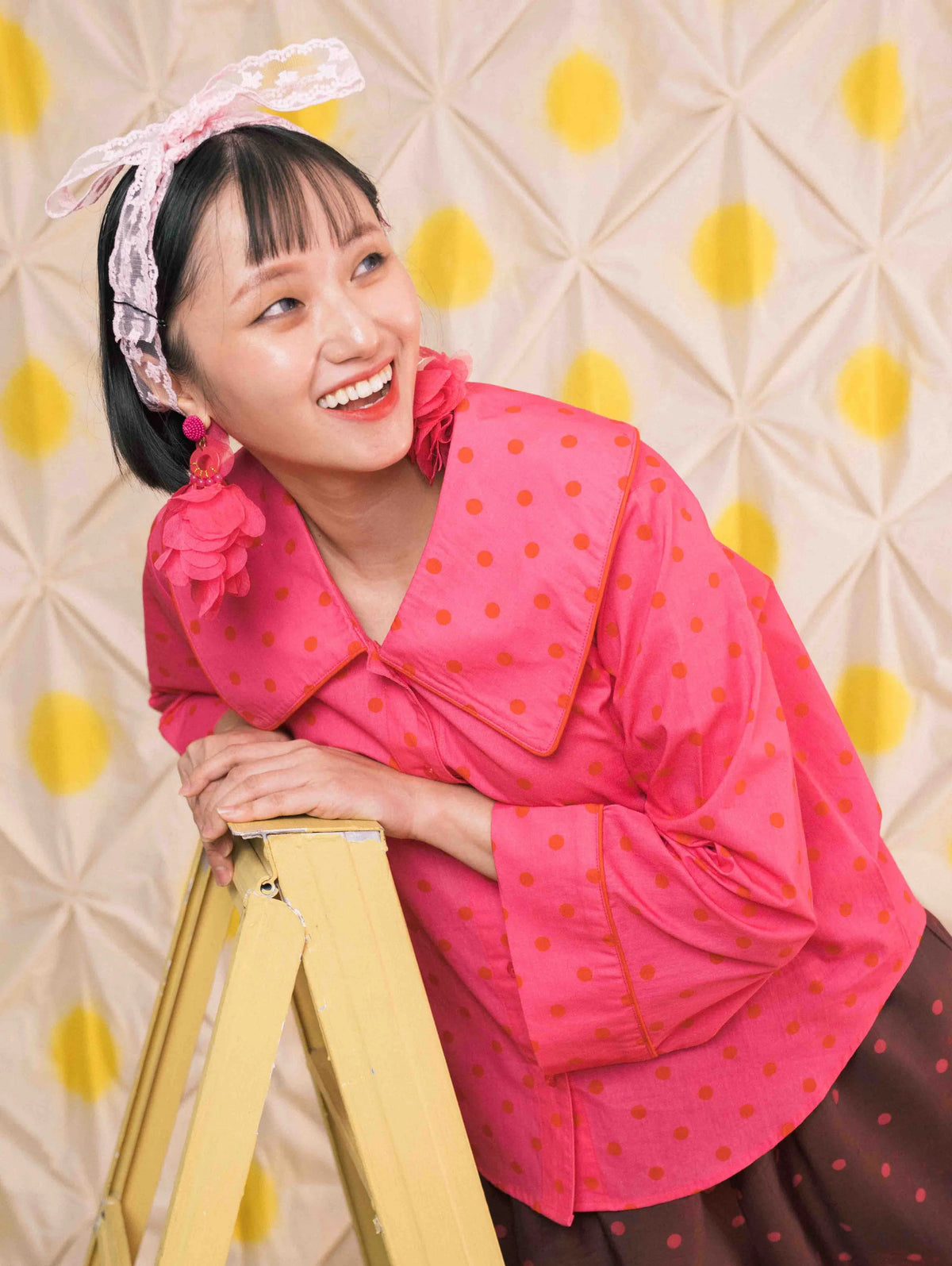 Poppy Top - Ponto Pink