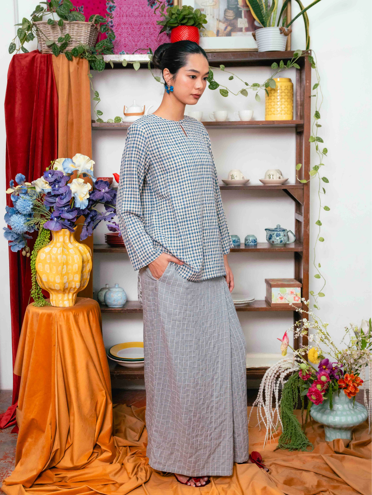 Tabitha Kurung in Grey
