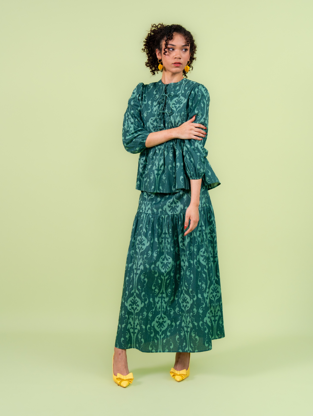 Tallulah Set Ribbon - Emerald Green