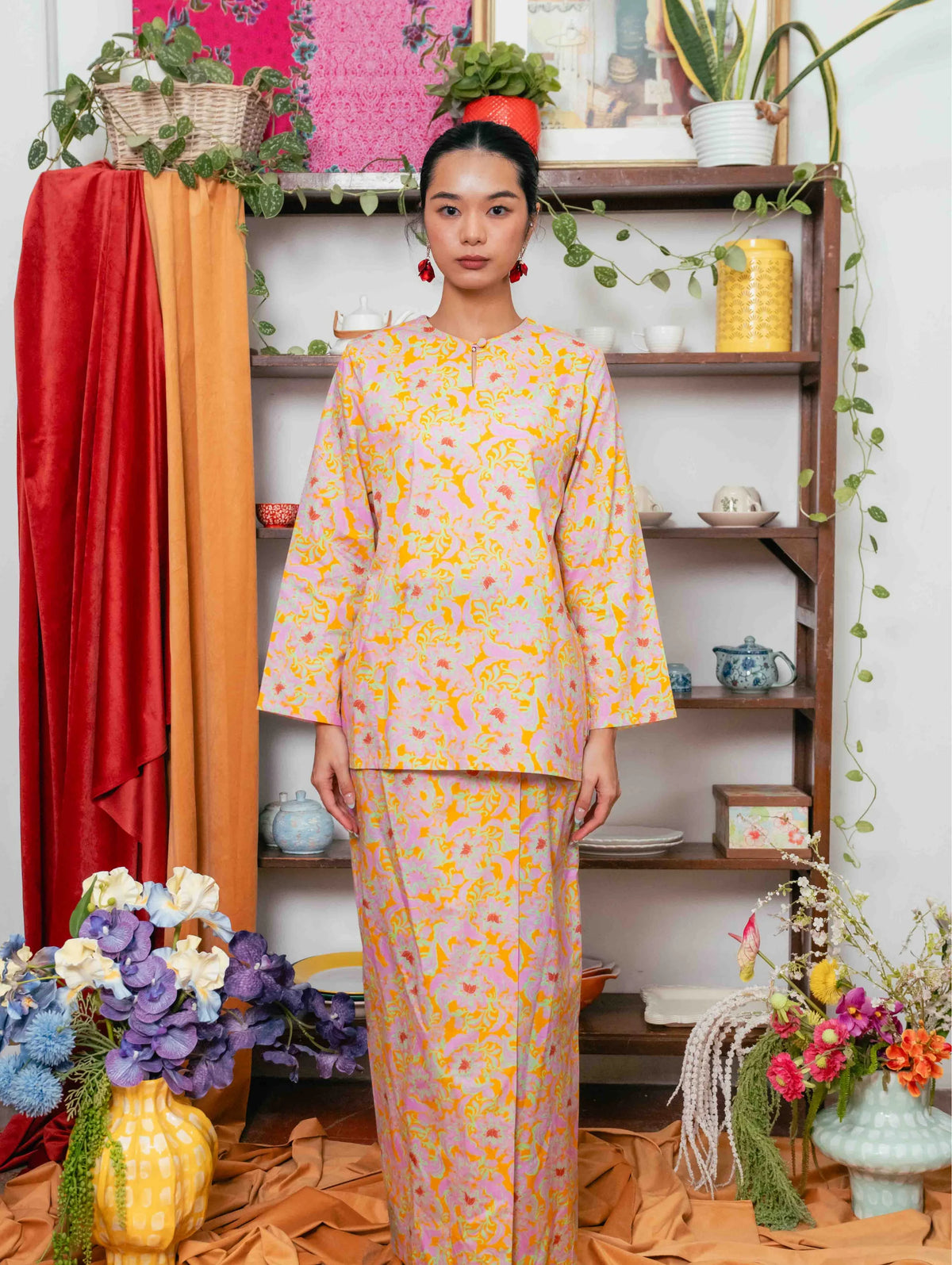 Whimsyberry Kurung - Yellow